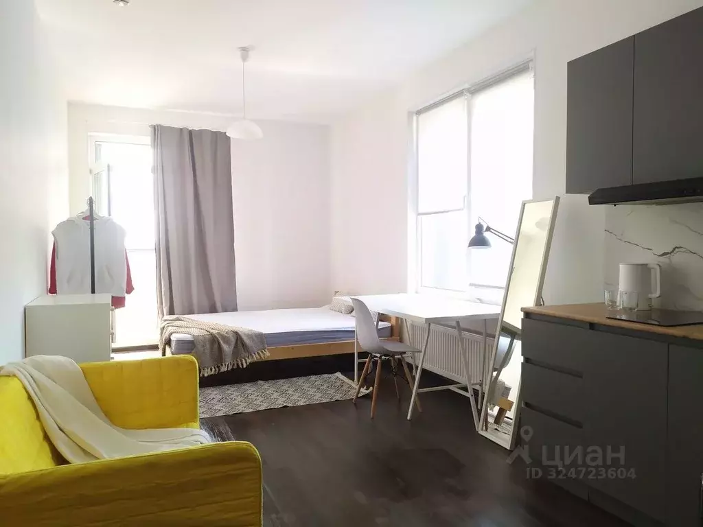 Студия Санкт-Петербург ул. Тосина, 6 (30.0 м) - Фото 1