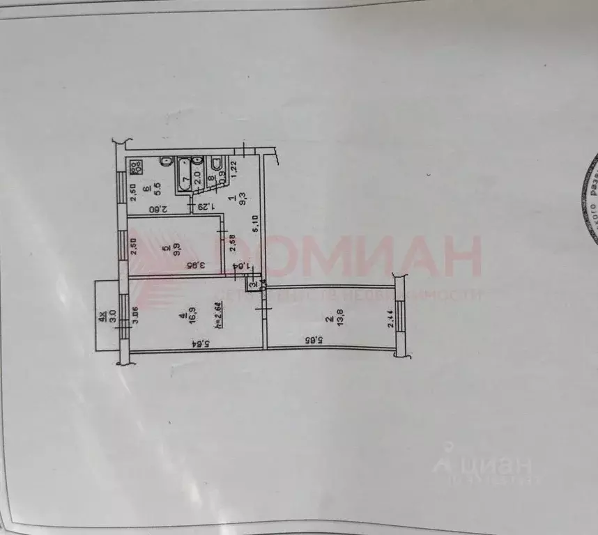 3-к кв. Ростовская область, Ростов-на-Дону ул. Оганова, 23 (58.7 м) - Фото 2
