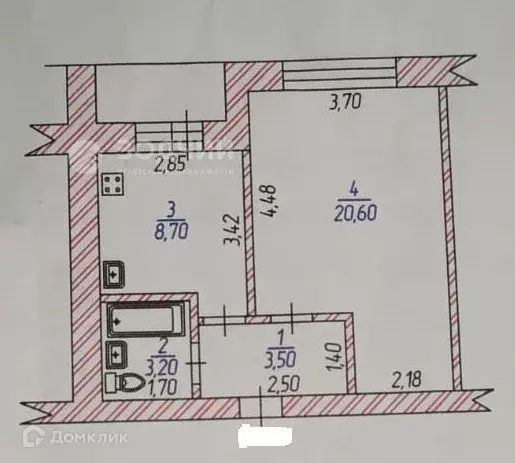 Продаётся 1-к квартира, 36 м - Фото 0