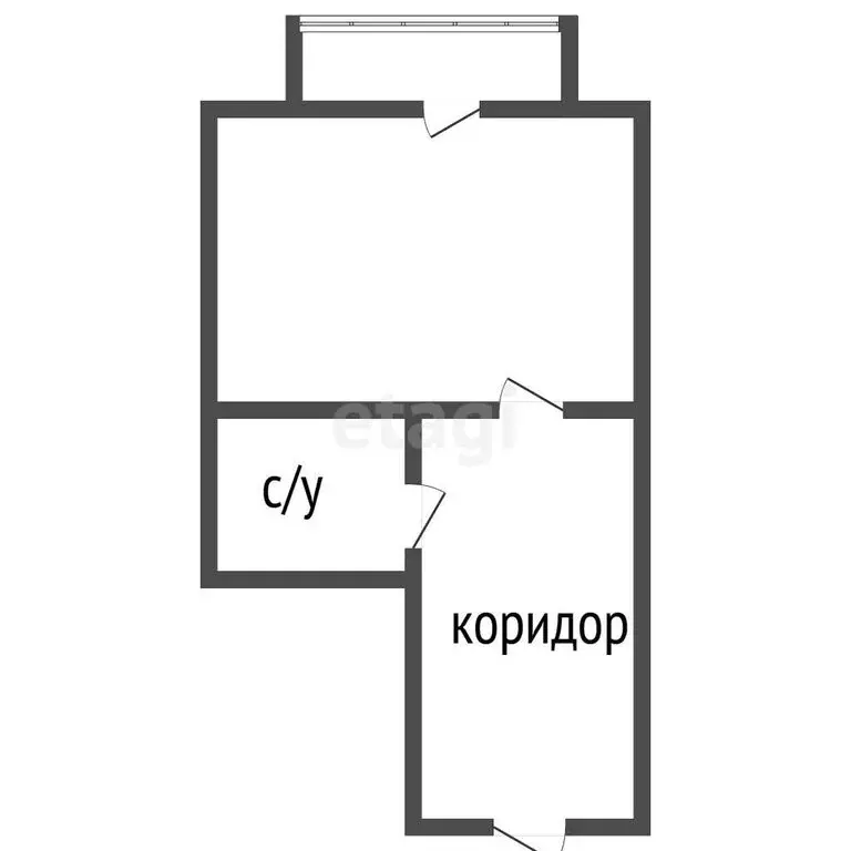 Квартира-студия: хутор Ветряк, Выборская улица, 5 (27 м) - Фото 1