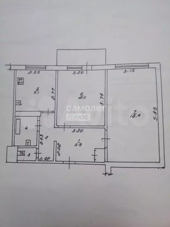 2-к. квартира, 51,4 м, 2/9 эт. - Фото 0