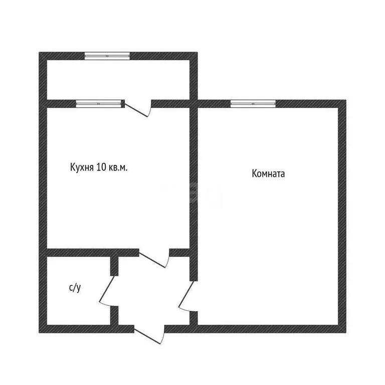 1-комнатная квартира: Краснодар, улица Лётчика Позднякова, 2к19 (36.1 ... - Фото 0