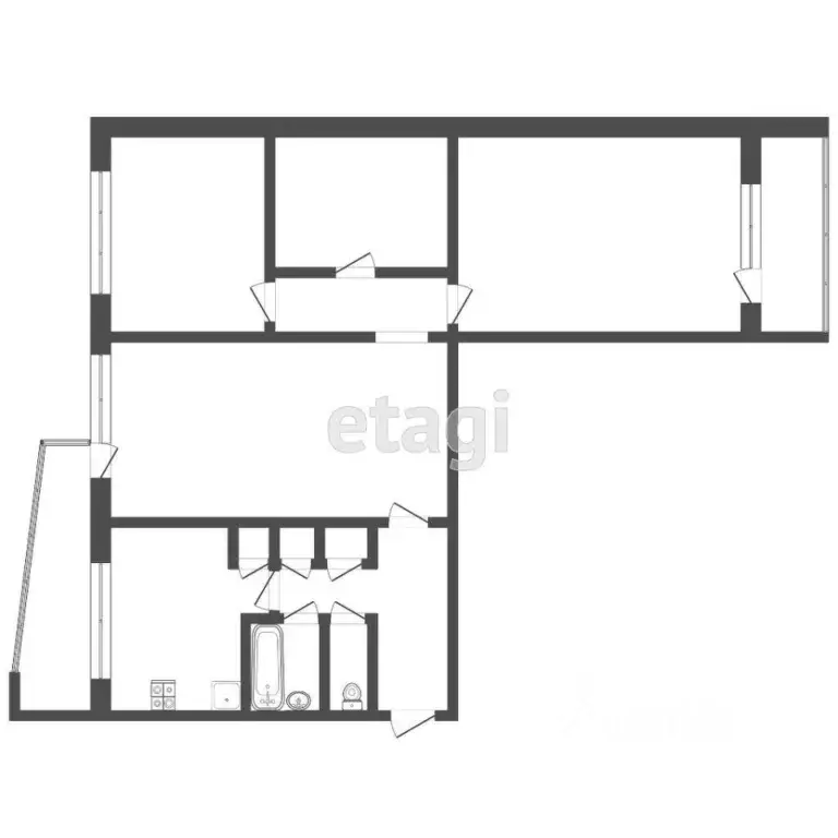 4-к кв. Мордовия, Саранск ул. Сущинского, 36 (63.9 м) - Фото 2
