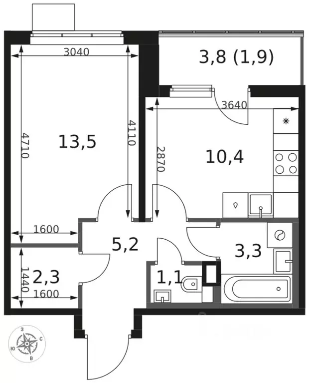1-к кв. Московская область, Химки Клязьма-Старбеево мкр, Международный ... - Фото 0