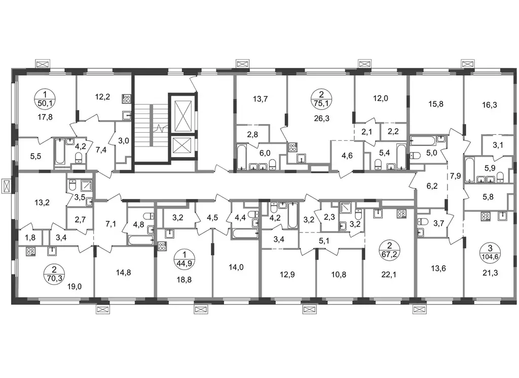 3-к кв. Московская область, Одинцовский городской округ, Заречье пгт ... - Фото 2