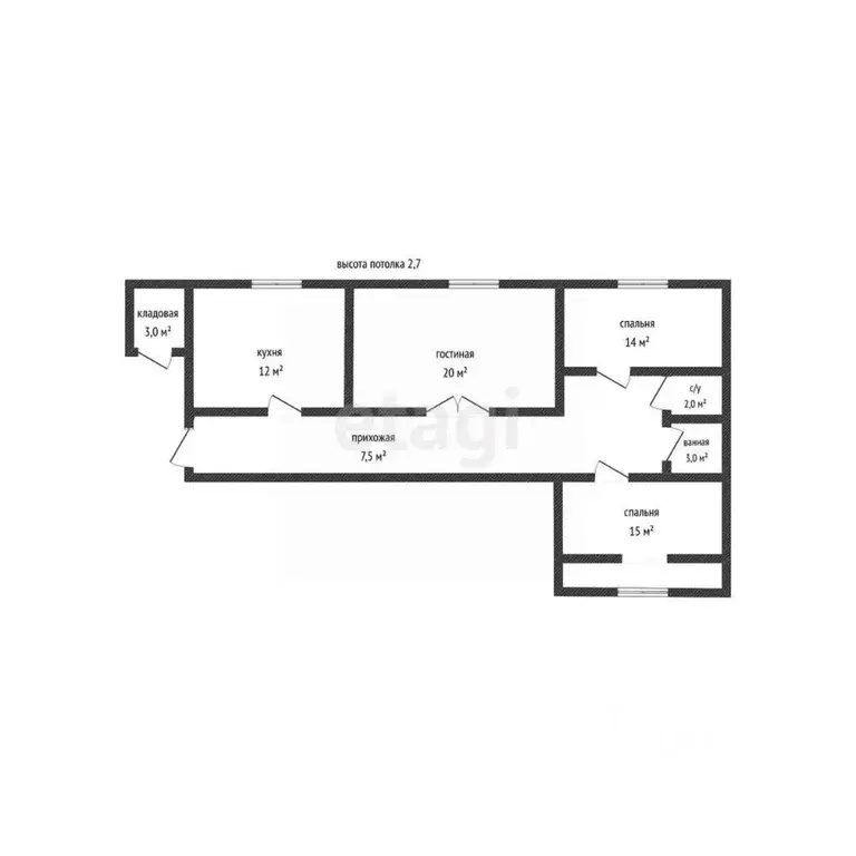 3-к кв. Адыгея, Майкоп Пионерская ул., 413 (64.0 м) - Фото 2