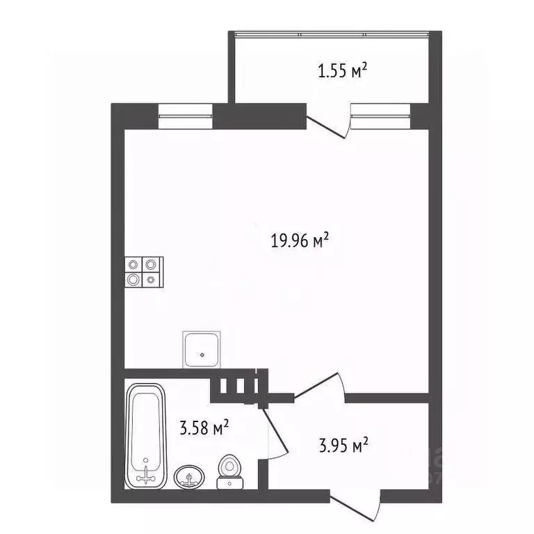 Студия Ярославская область, Ярославский муниципальный округ, пос. ... - Фото 2