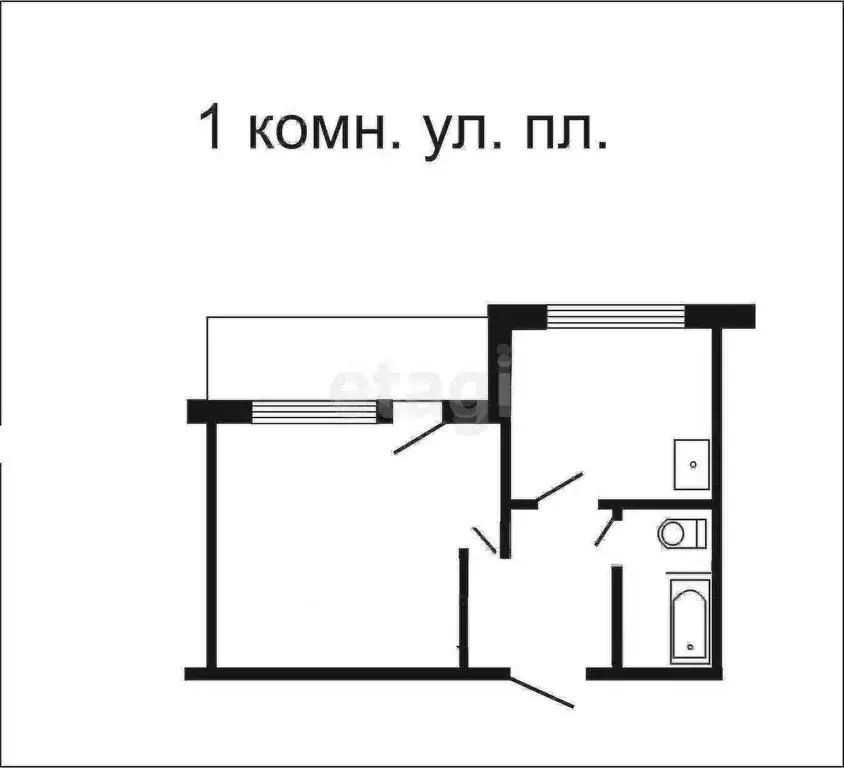 1-комнатная квартира: Сатка, проспект Мира, 4 (35.5 м) - Фото 0