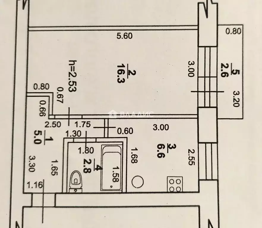 1-к кв. Башкортостан, Стерлитамак Коммунистическая ул., 14 (30.7 м) - Фото 1