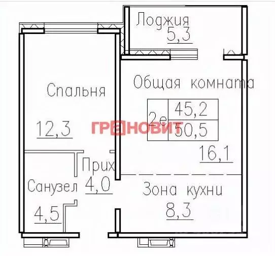 2-к кв. Новосибирская область, Новосибирский район, Мичуринский ... - Фото 1