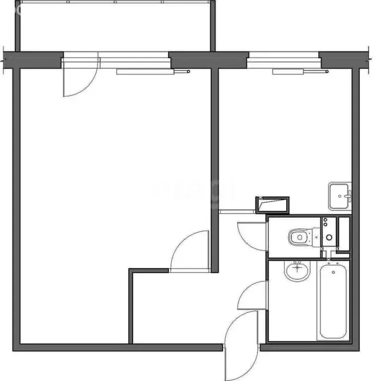 1-комнатная квартира: Тула, улица Новосёлов, 4к2 (33 м) - Фото 1