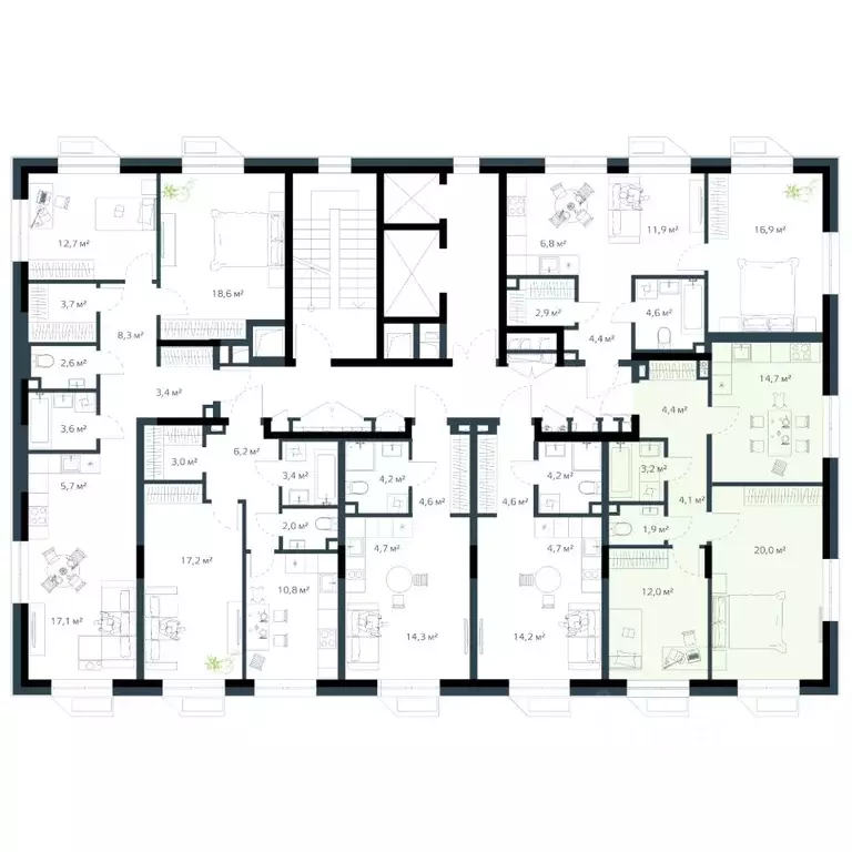 2-к кв. Приморский край, Владивосток Дом на Востоке жилой комплекс, ... - Фото 1