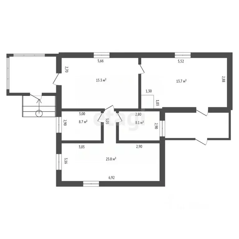 Дом в Амурская область, Ивановский муниципальный округ, с. Среднебелая ... - Фото 1