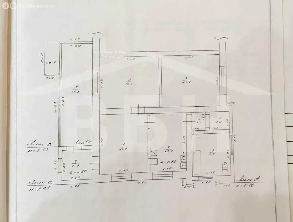 3-комнатная квартира: деревня Богданово, Центральная улица, 23 (66.9 ... - Фото 1