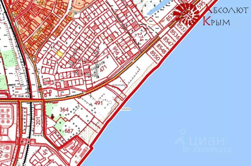 Участок в Крым, Феодосия ул. Солнечная (9.8 сот.) - Фото 1