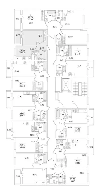 1-к кв. Санкт-Петербург ул. Тамбасова, 5Н (30.85 м) - Фото 1