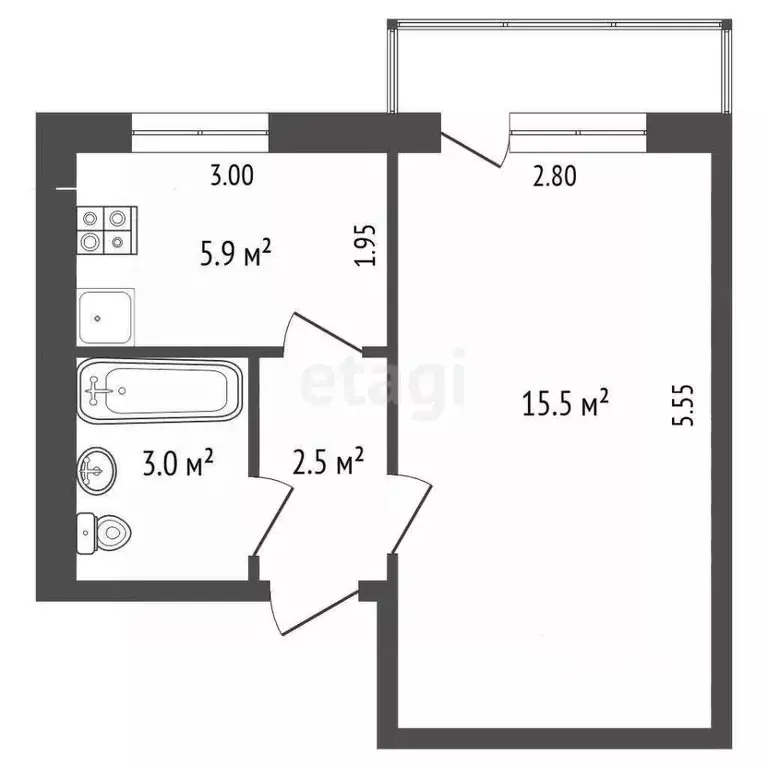 1-к кв. Саратовская область, Балашовский район, пос. Октябрьский ... - Фото 1