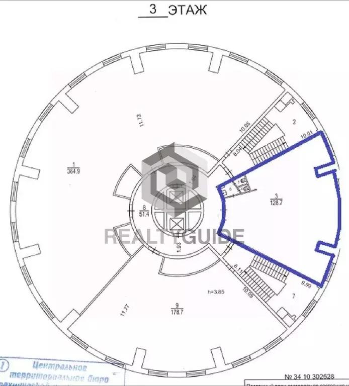 Офис в Москва пер. Нижний Сусальный, 5с17 (128 м) - Фото 1