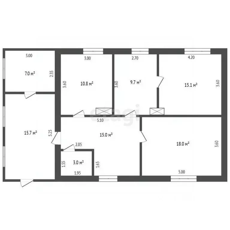 3-к кв. Тюменская область, Ярковский муниципальный округ, с. Маранка ... - Фото 2