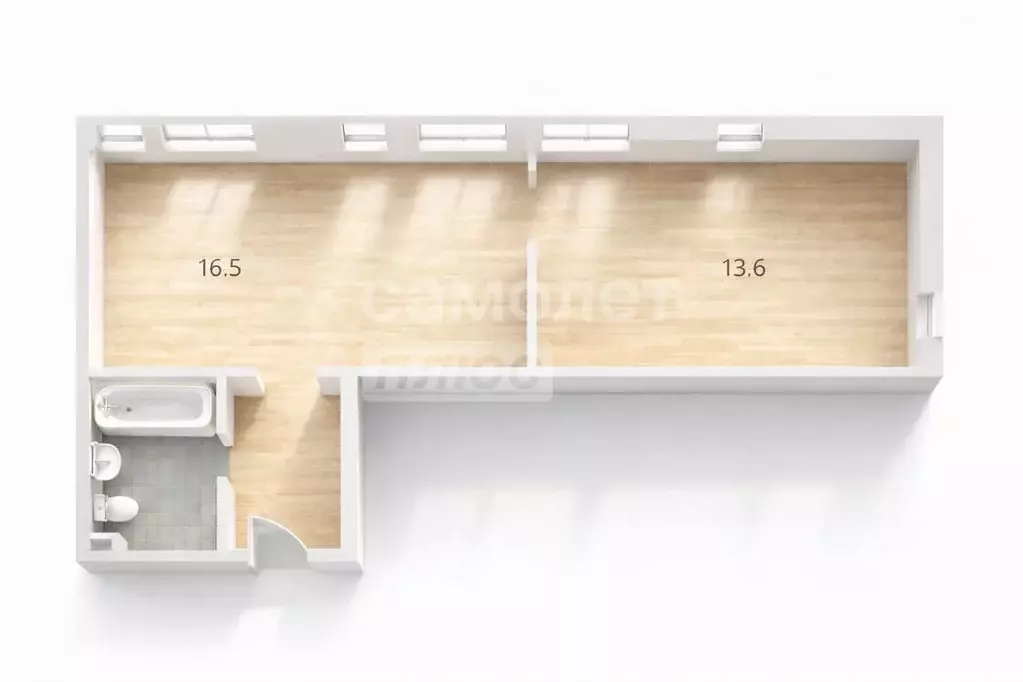 2-к кв. Москва Новоостаповская ул., 16к1 (36.8 м) - Фото 2