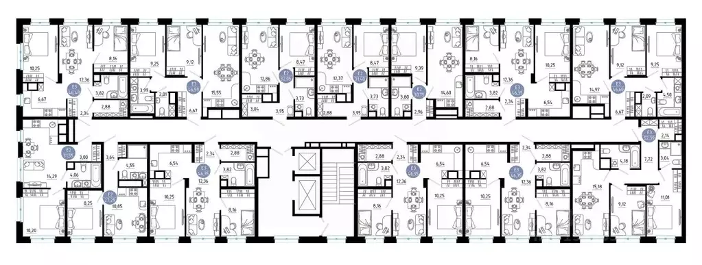2-к кв. Рязанская область, Рязань 9-10-й кв-л,  (46.59 м) - Фото 1