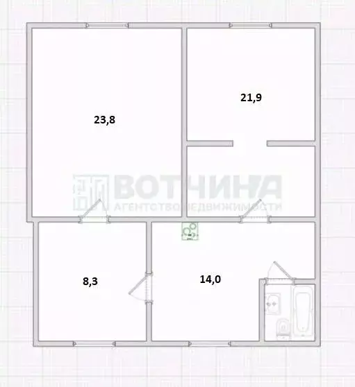 2-к кв. Нижегородская область, Арзамас ул. Гладкова, 29Б (70.0 м) - Фото 2