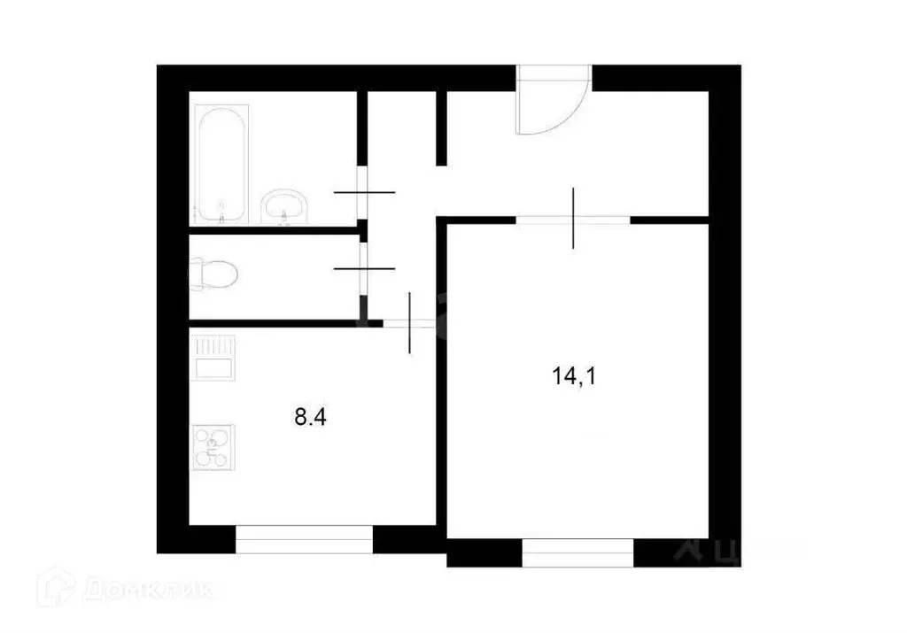 Продаётся 1-к квартира, 35.7 м - Фото 1