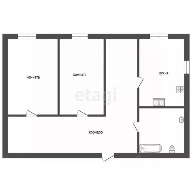Дом в Севастополь ул. Грушевая, 9 (54 м) - Фото 2