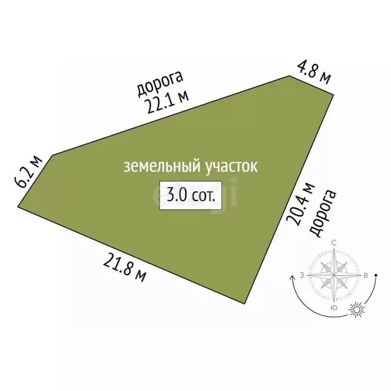 Участок в Севастополь ул. Комбата Гегешидзе (3.0 сот.) - Фото 1