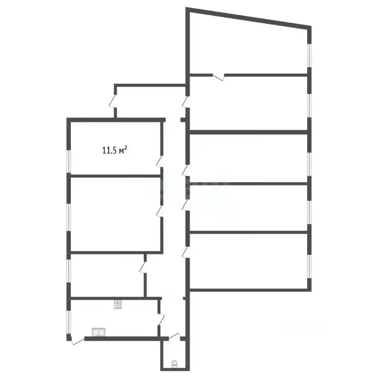 Комната Санкт-Петербург ул. Декабристов, 11 (11.5 м) - Фото 1