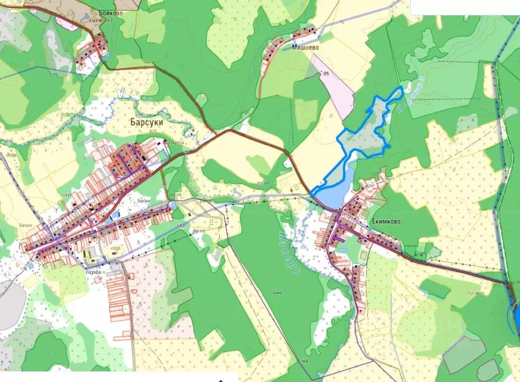 Участок в Калужская область, Дзержинский муниципальный округ, Угорское ... - Фото 1