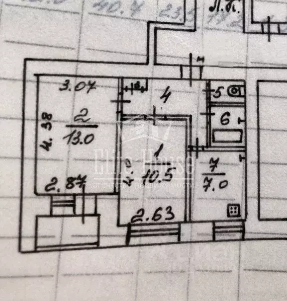 2-к кв. Калужская область, Калуга пл. Мира, 2 (42.0 м) - Фото 2