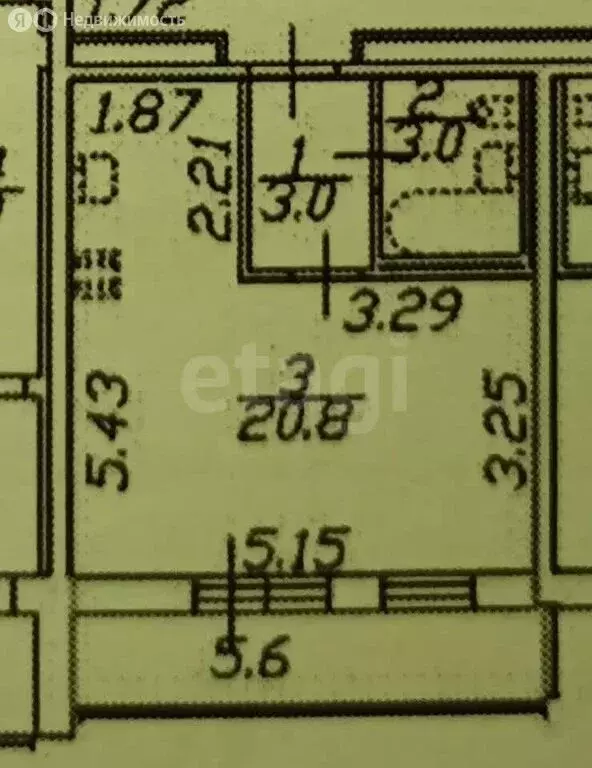 Квартира-студия: Санкт-Петербург, Парашютная улица, 42к1 (27 м) - Фото 1