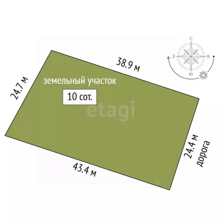 Участок в Крым, Симферопольский район, с. Мирное ул. Николаевская ... - Фото 2