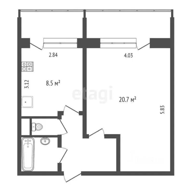 1-к кв. Москва Таллинская ул., 12 (37.6 м) - Фото 1