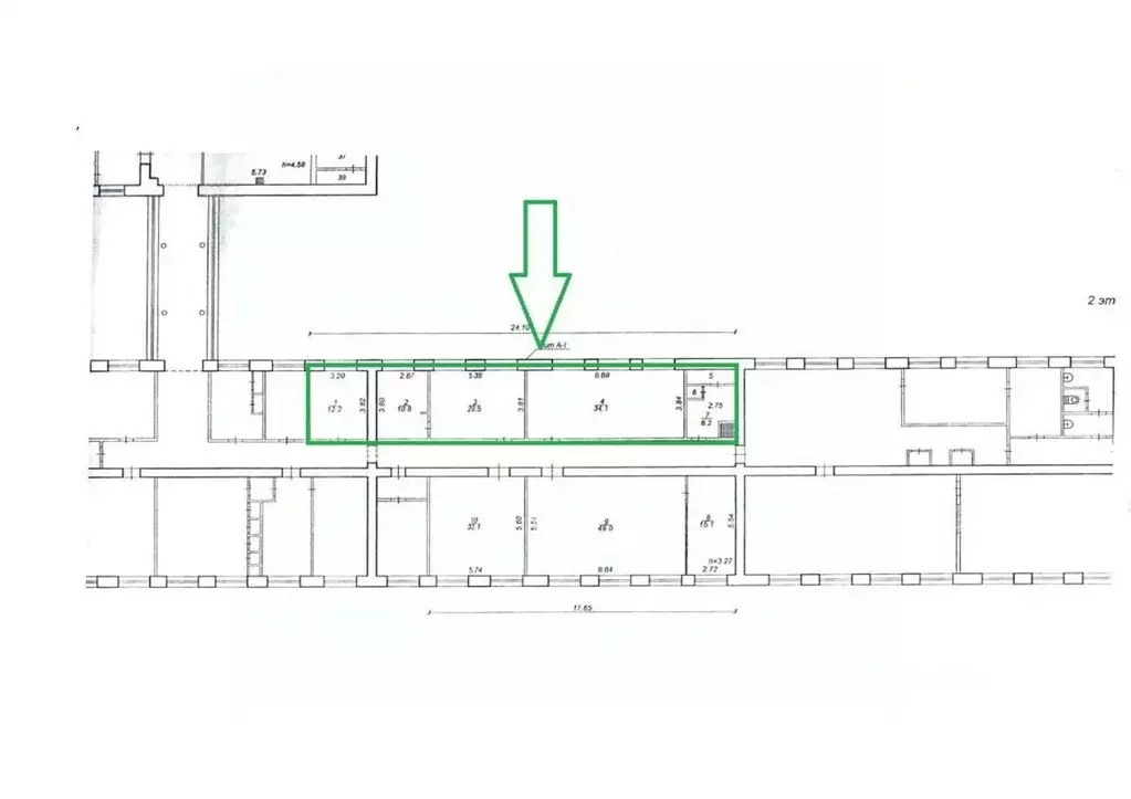 Офис в Коми, Инта ул. Горького, 23 (87 м) - Фото 2