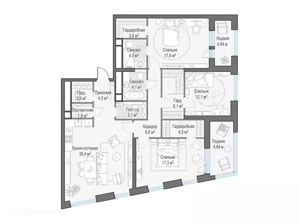 Продаётся 4-к квартира, 123.4 м - Фото 0