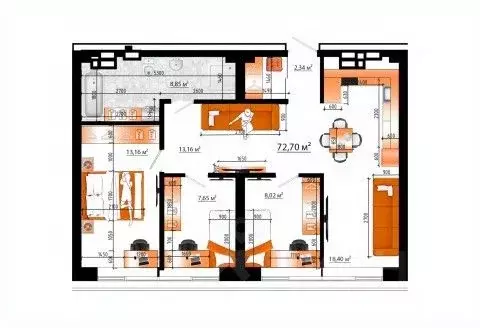 4-к кв. Приморский край, Владивосток ул. Гамарника (72.7 м) - Фото 0