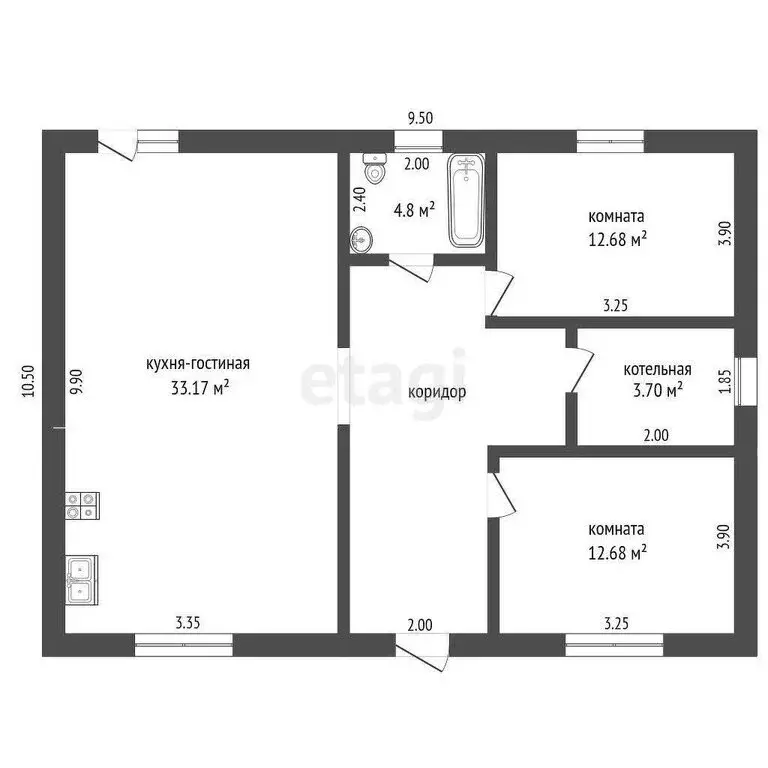 Дом в Красноуральский сельсовет, садовые участки Мечта-9, улица ... - Фото 1