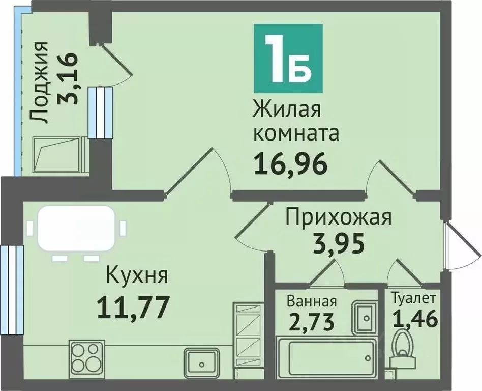 1-к кв. Марий Эл, Медведево городское поселение, Медведево пгт бул. ... - Фото 0