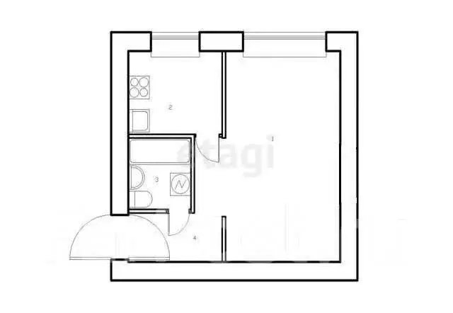 1-комнатная квартира: Алексин, улица 50 лет Советской Армии, 11/1 ... - Фото 1