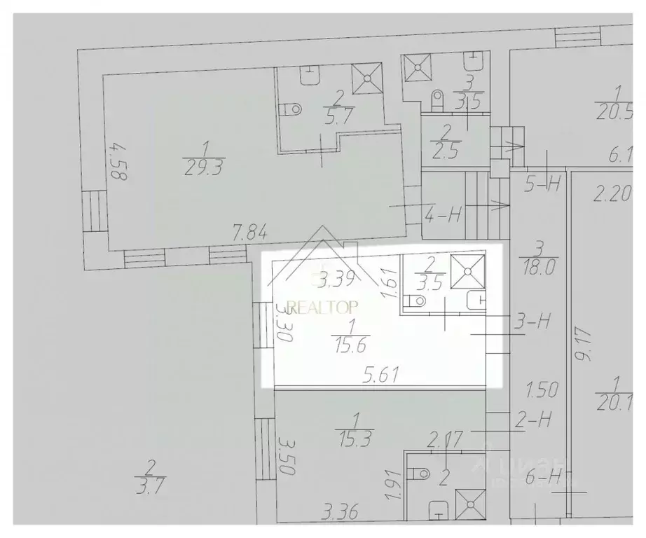 Студия Санкт-Петербург пер. Майков, 4а (19.1 м) - Фото 2