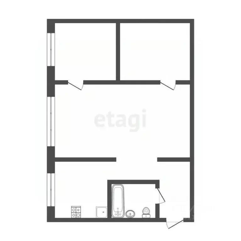 2-к кв. Мордовия, Саранск Заводская ул., 3 (39.0 м) - Фото 1