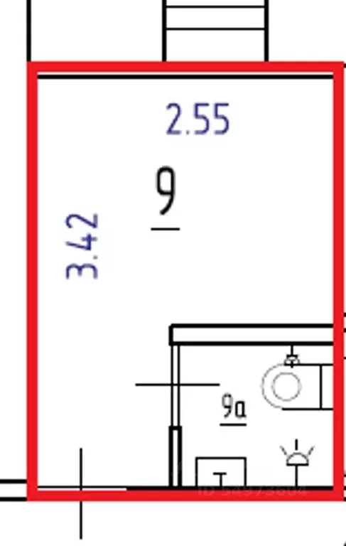 Студия Москва ул. Чаплыгина, 8С1 (8.9 м) - Фото 2