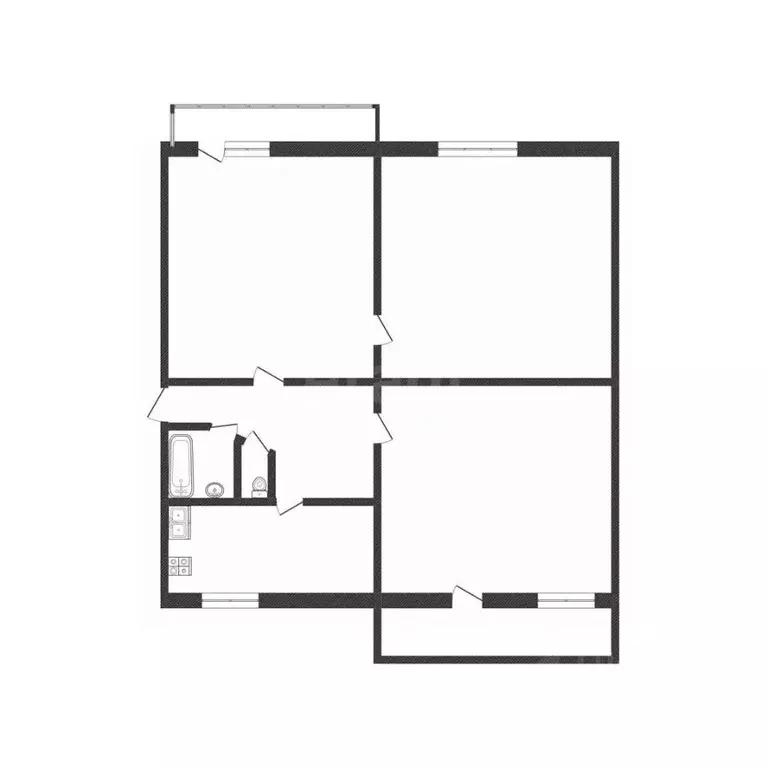 3-к кв. Белгородская область, Белгородский район, Разумное рп ул. ... - Фото 1