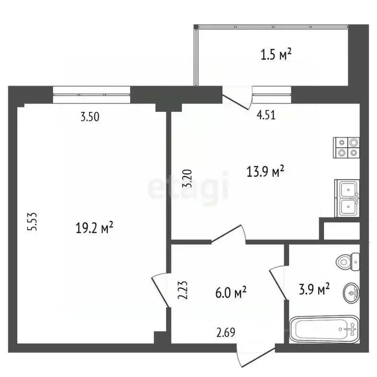 1-к кв. Псковская область, Псковский район, Завеличенская волость, д. ... - Фото 2