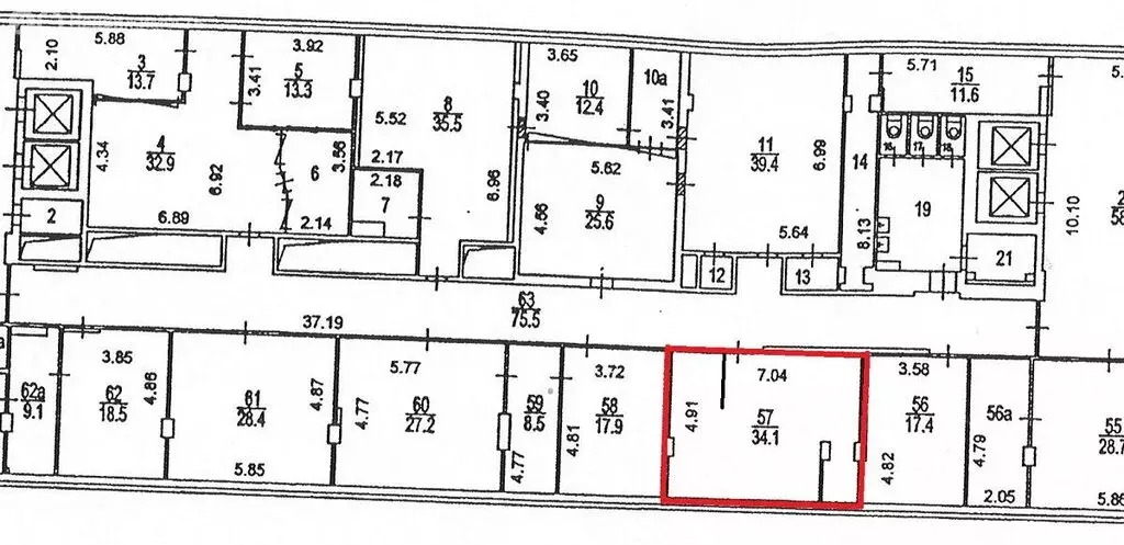 Офис (34 м) - Фото 2