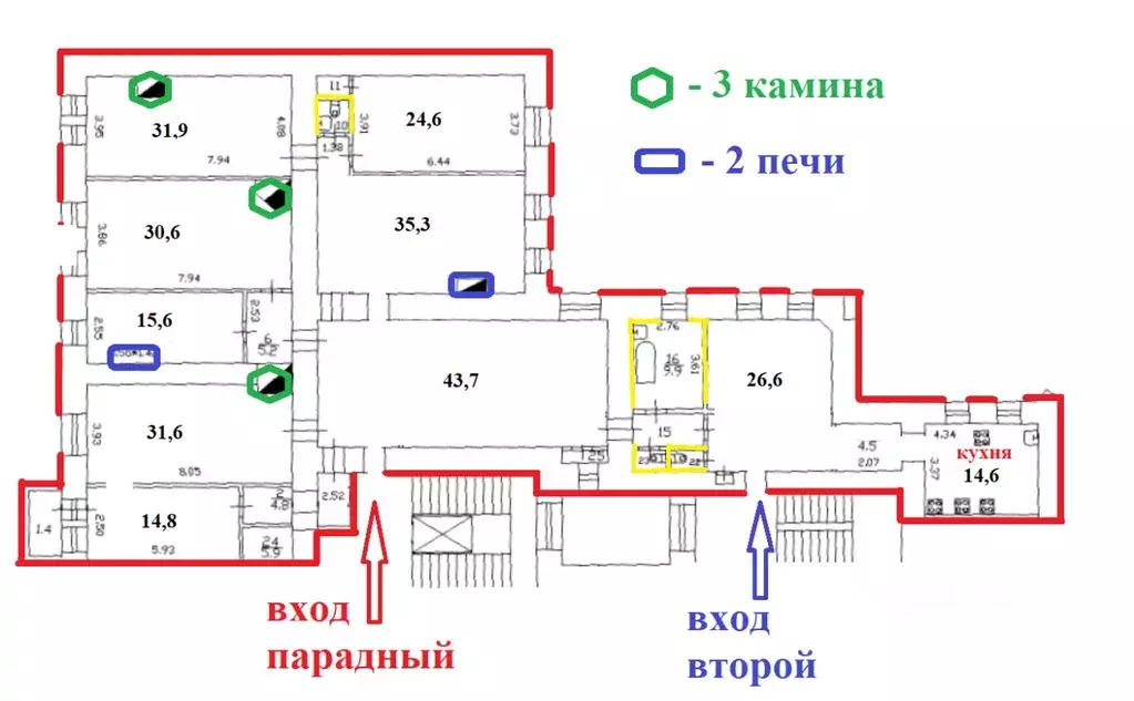 6-к кв. Санкт-Петербург Моховая ул., 28 (313.0 м) - Фото 1
