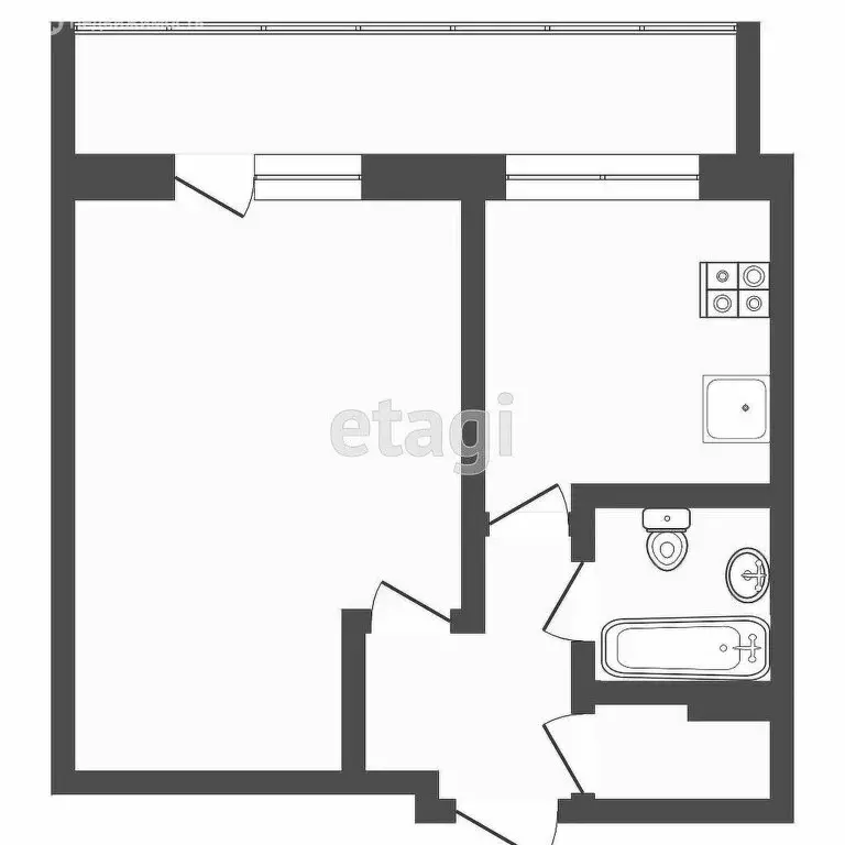 1-комнатная квартира: Набережные Челны, 29-й комплекс, 19 (29 м) - Фото 0