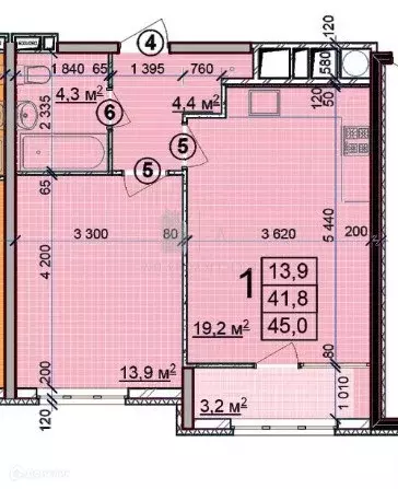 Продаётся 1-к квартира, 45 м - Фото 0